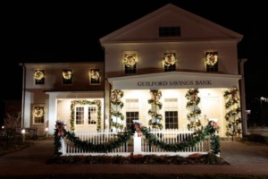 Guilford Savings Bank Christmas Decor by ValleGreen